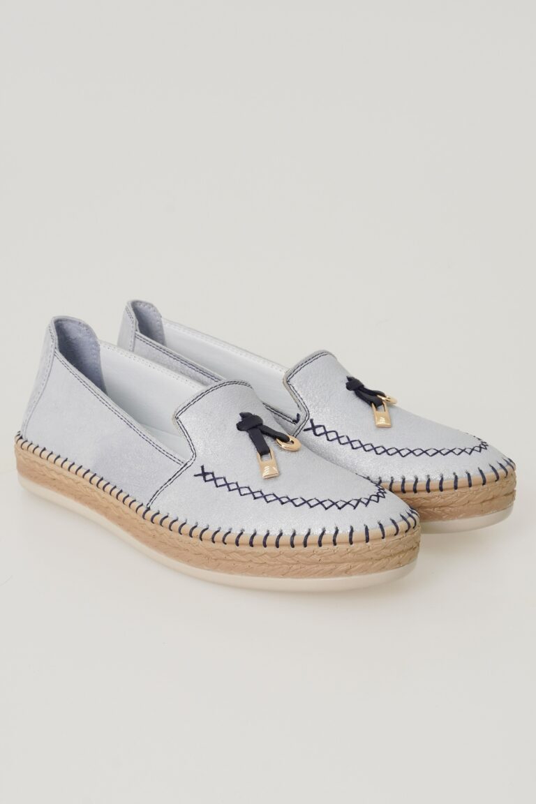 Hakiki Deri Kadın Espadril Casual Ayakkabı Bağcıksız - Görsel 2