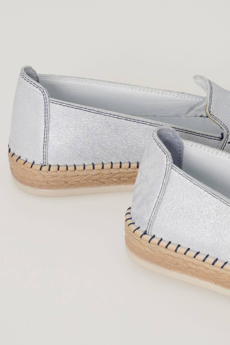 Hakiki Deri Kadın Espadril Casual Ayakkabı Bağcıksız - Görsel 4