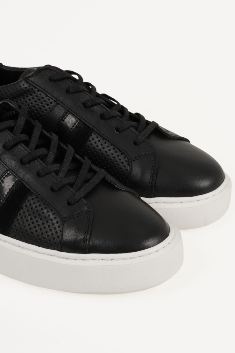 Hakiki Deri Erkek Sneaker Kalın Taban Bağcıklı Spor Ayakkabı - Görsel 3