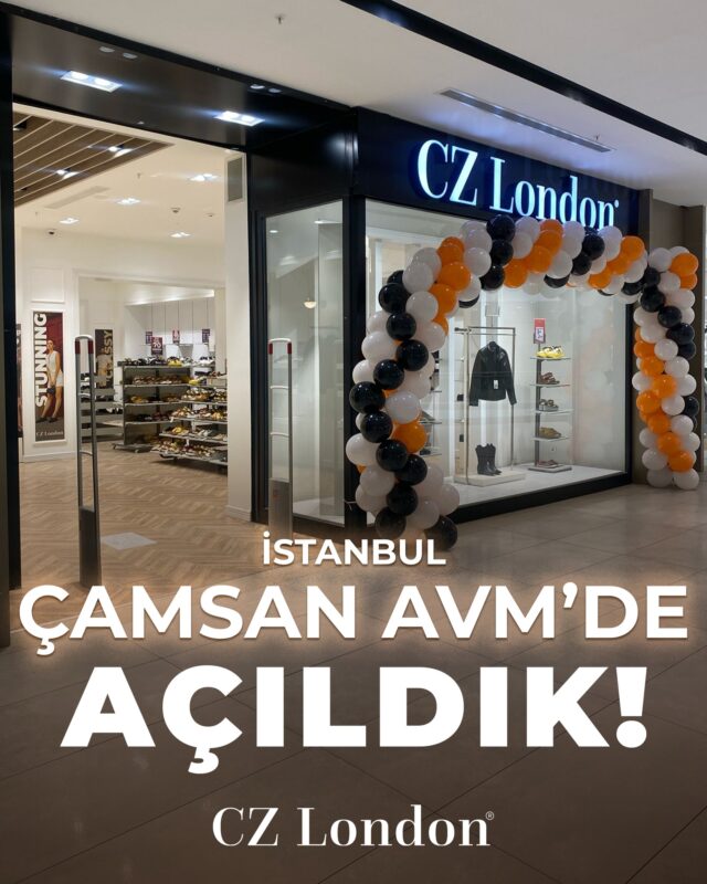 🌟 Heyecan verici bir haber! Cz London, İstanbul'un eşsiz atmosferinde, Çamsan Park AVYM'de yeni bir mağaza açıyor! 👠💫

Deri, süet, ve daha birçok seçenekle zenginleşen ayakkabı koleksiyonumuzla her tarza uygun seçenekler sunuyoruz. Tarzınıza renk katacak ve şıklığınızı tamamlayacak harika koleksiyonlarımızı keşfetmek için bizi ziyaret etmeyi unutmayın. Ayrıca, açılışımıza özel sürpriz indirimler sizleri bekliyor! 💥✨

En yeni trendleri ve kampanyaları kaçırmamak için bizi takip etmeyi unutmayın.🎉 
#CzLondon #ÇamsanParkAVM #Açılış  #TarzınızıTamamlayın